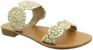Pierre Dumas Women's Rosetta-4 Slip-On Woven Sandals