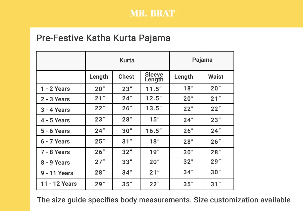 Pre-Festive Katha Kurta Pajama