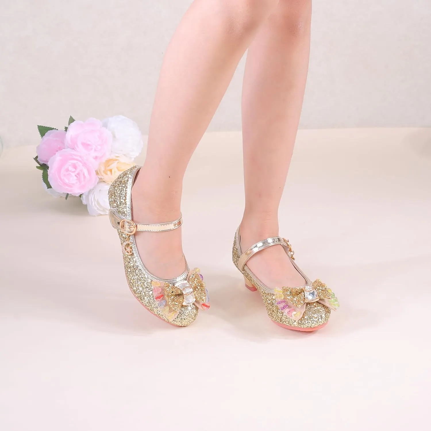 Princess Shoes for Girls, Toddler Dress Shoes with Sparkle - Comfortable & Stylish (Size 2-13)
