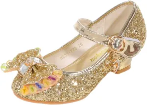Princess Shoes for Girls, Toddler Dress Shoes with Sparkle - Comfortable & Stylish (Size 2-13)