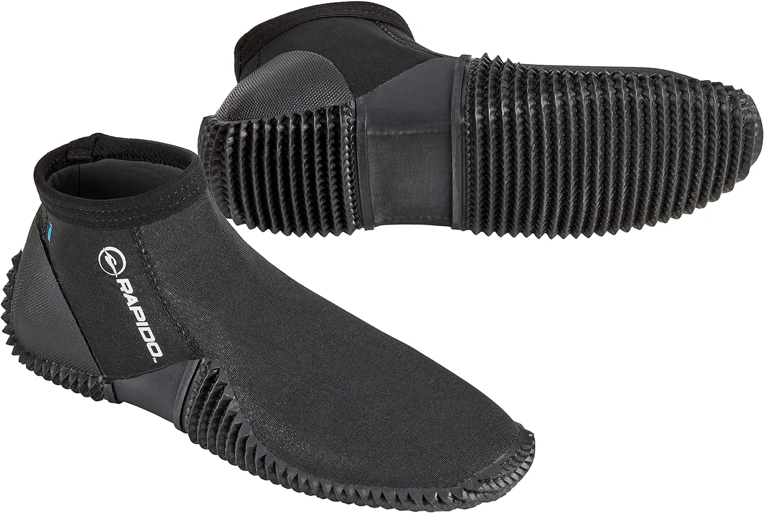 Rapido Boutique Collection Premium 3mm Neoprene Men & Women Neoprene Wetsuit Boots, Puncture Resistant Water Shoes Dive Booties