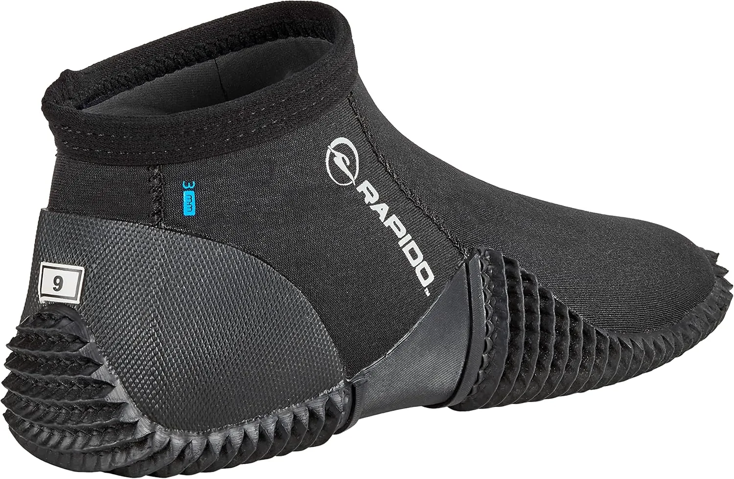 Rapido Boutique Collection Premium 3mm Neoprene Men & Women Neoprene Wetsuit Boots, Puncture Resistant Water Shoes Dive Booties