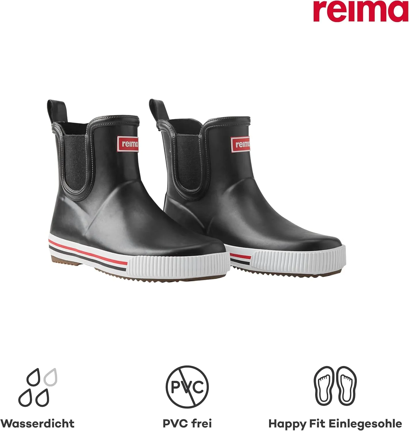 Reima Ankles Waterproof Low Cut Rain Boots Outdoor Rubber Boot for Kids