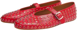 Rhinestone Ballet Flats for Women Sparkly Crystals Ballerina Shoes Women's Buckled Strap Mary Jane Flat Comfort Casual Low Heels