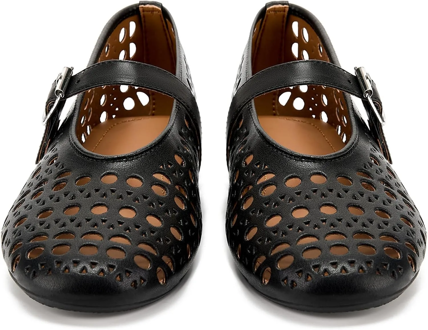 Rhinestone Ballet Flats for Women,Women's Sparkly Crystal-Embellished Ballerina Shoes Mesh Flats Fishnet Buckle Strap Mesh Ballet Flats Comfortable Round Toe Casual Dress Mary Jane Shoes