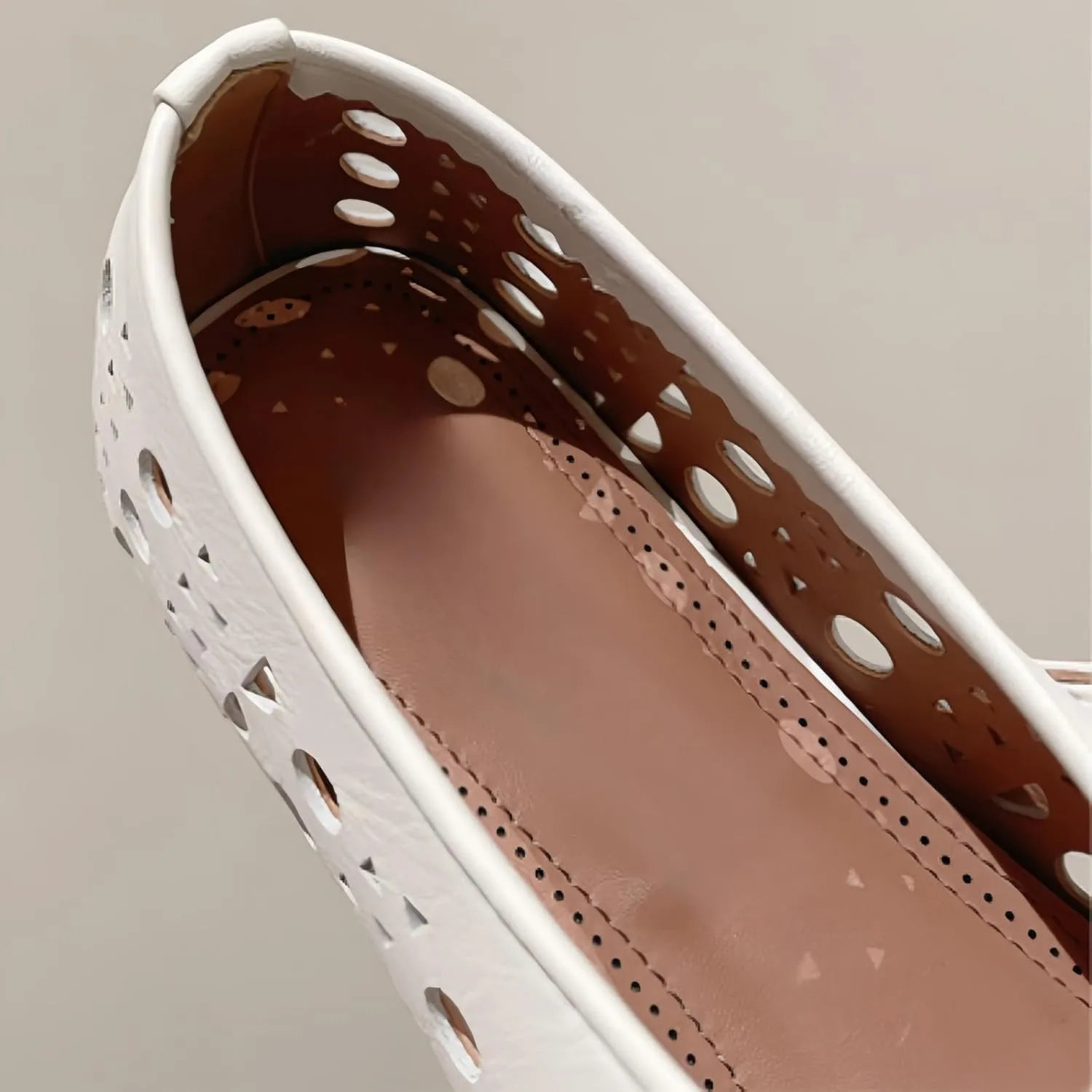 Rhinestone Ballet Flats for Women,Women's Sparkly Crystal-Embellished Ballerina Shoes Mesh Flats Fishnet Buckle Strap Mesh Ballet Flats Comfortable Round Toe Casual Dress Mary Jane Shoes