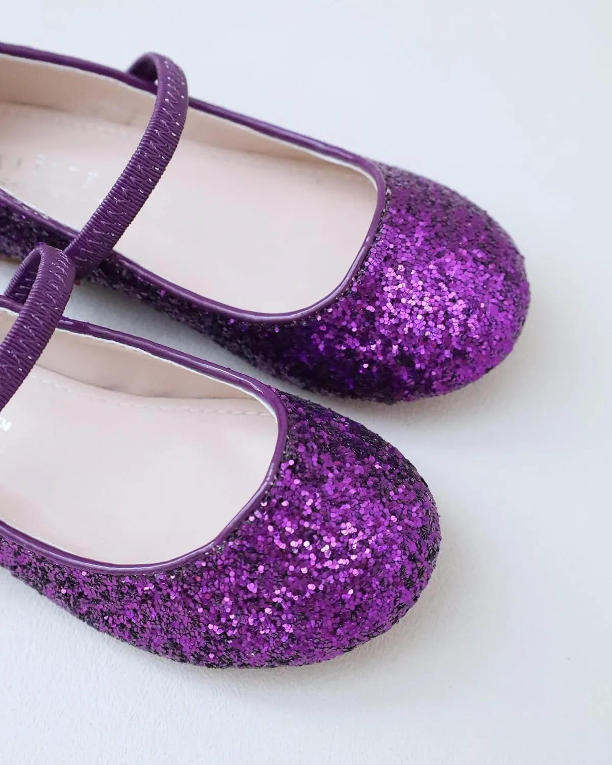 Rock Glitter Mary Jane Ballet Flats, Flower Girls Shoes, Toddler Girls, Party Shoes, Birthday Flats