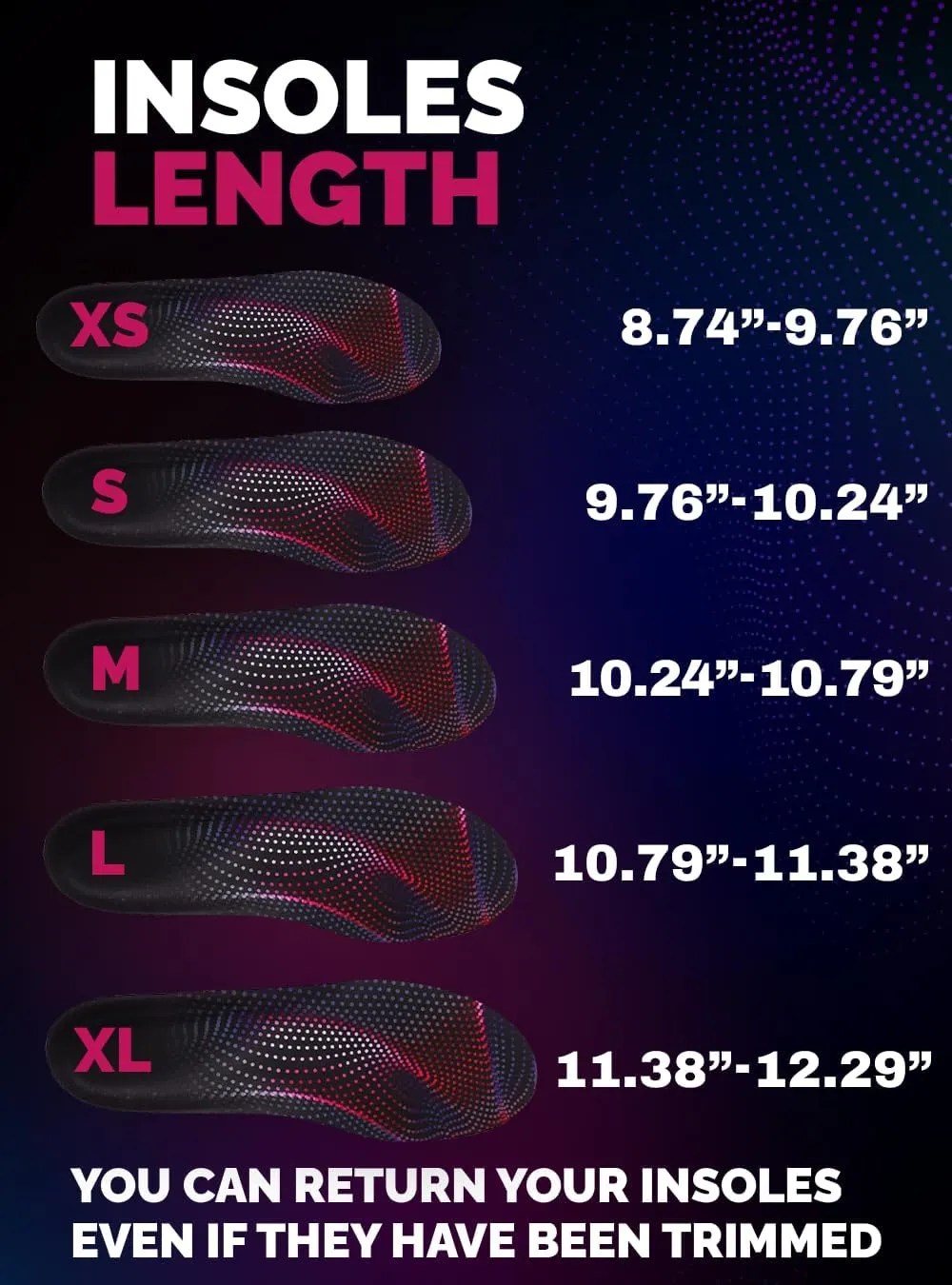 Running Insoles Men Women - Athletic Shock Absorbing Gel Insoles - Runner’s Knee - Reduce Muscle Soreness - Plantar Fasciitis - for Sport Shoes (XS)