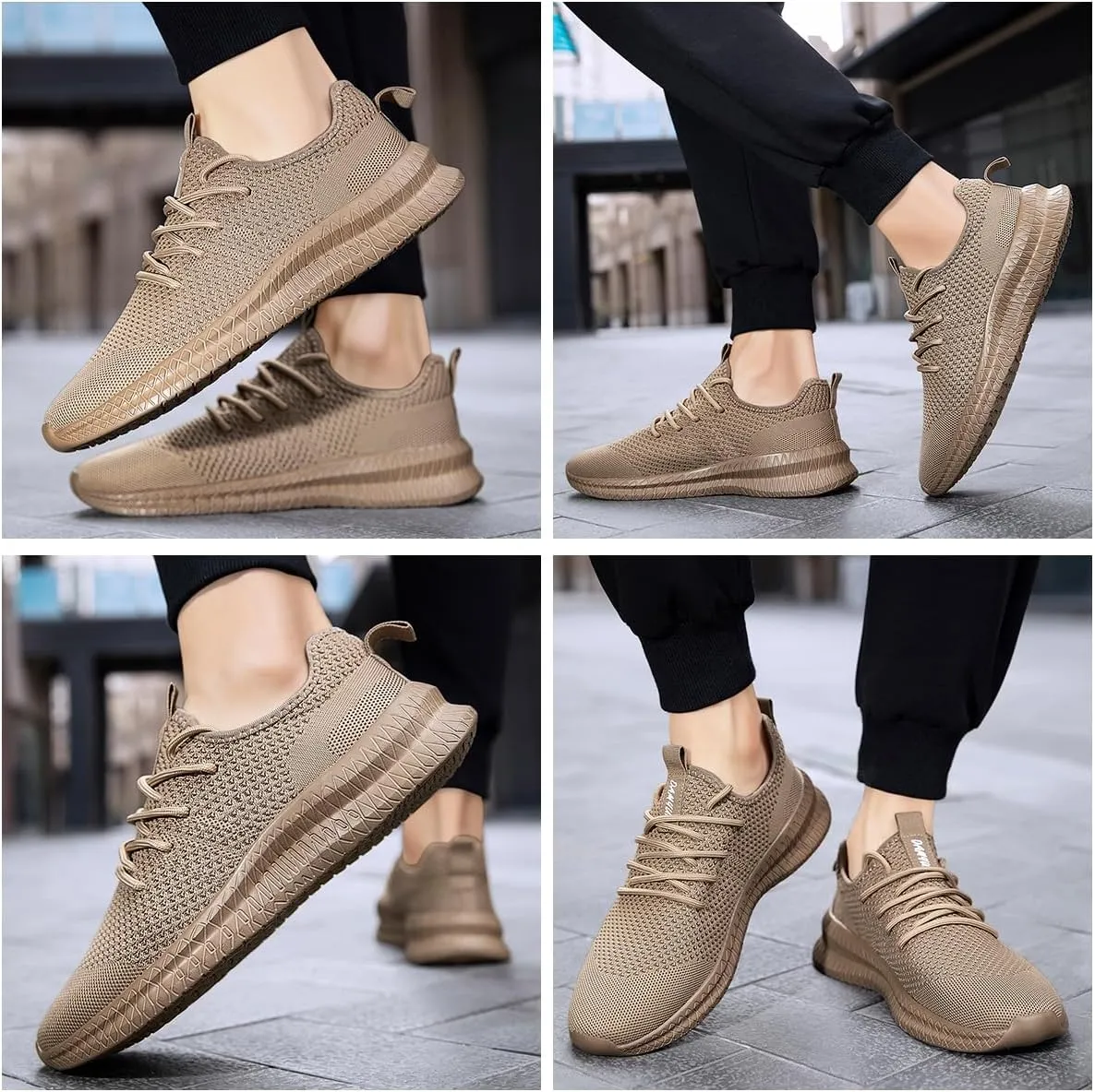Running Shoes for Men Casual Slip On Tennis Walking Gym Workout Shoes Lightweight Breathable Non Slip Hiking Sport Athletic Fashion Sneakers