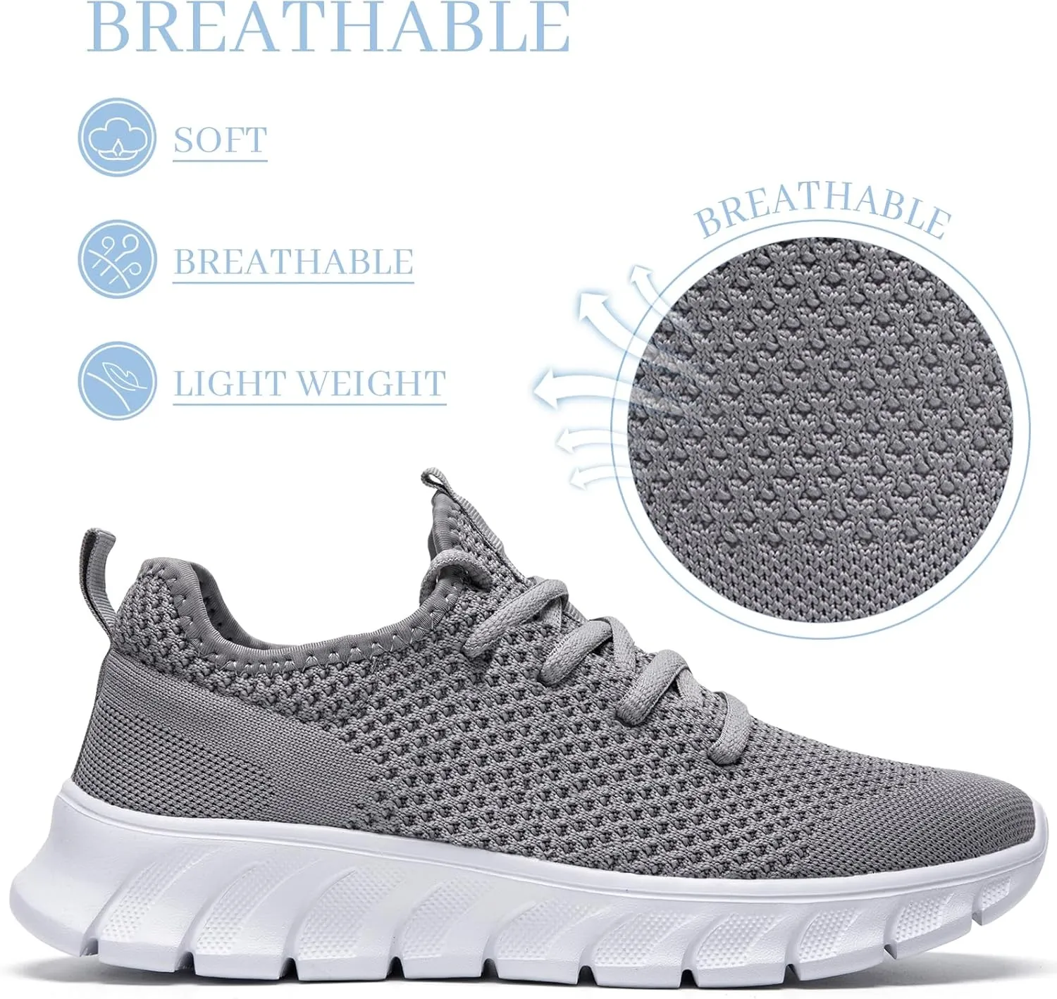 Running Shoes for Men Womens Walking Tennis Gym Sneakers Slip On Comfortable Lightweight Athletic Workout Fashion Sports Shoes