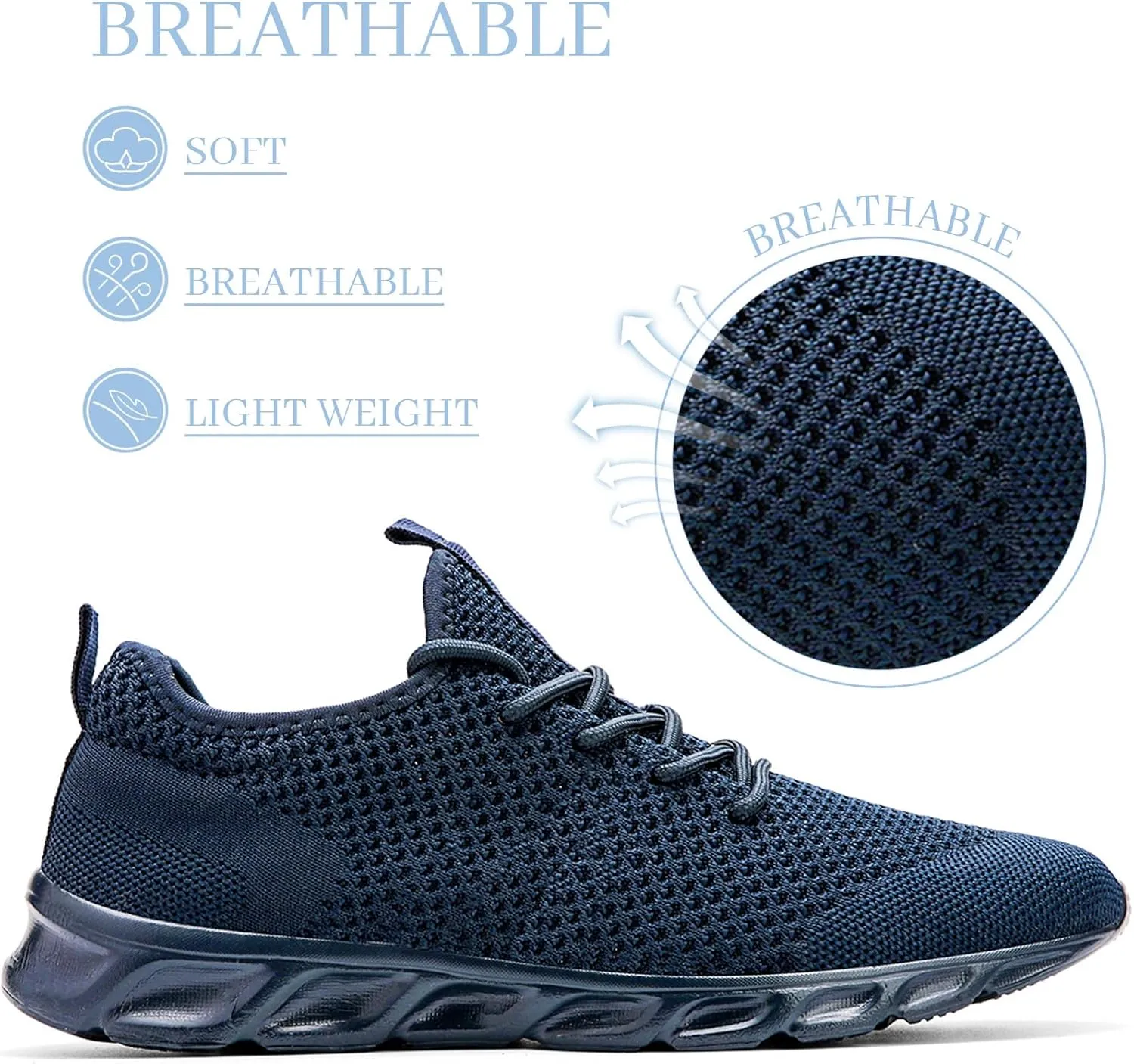 Running Shoes Mens Womens Walking Tennis Gym Sneakers Slip On Comfortable Lightweight Athletic Workout Casual Fashion Sports Shoes