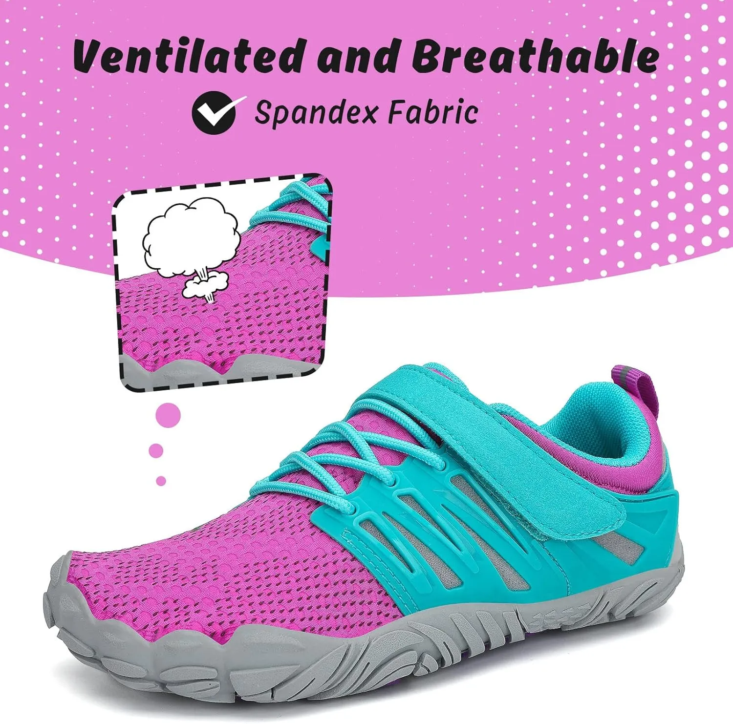 SAGUARO Kids' Barefoot Shoes Boys Girls Quick Dry Aqua Athletic Sneakers Lightweight Sport Footwear Toddler Water Shoes