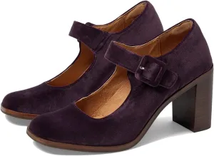 SHODENSE Women Vintage Chunky Platform Mary Jane Heels Pumps Shoes Closed Square Toe Velvet Suede Ankle Strap Sandals High Block Heels Mary Janes Dress Shoe Uniform Office Lady Formal Classy 4-11 M US