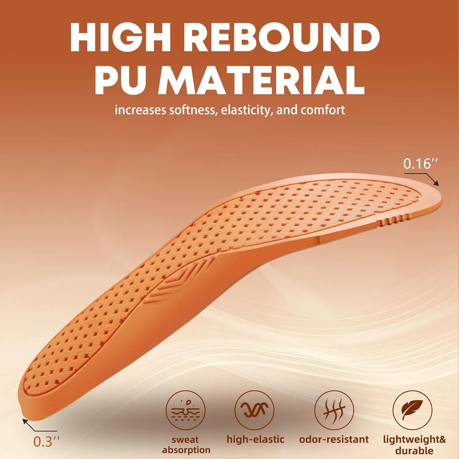 Shoe Inserts for Men and Womem Sport Shoe Insoles Memory Foam Insoles Excellent Shock Absorption and Cushioning for Feet Relief, Comfortable Insoles for All Day Energy in Running, Walking, and Work