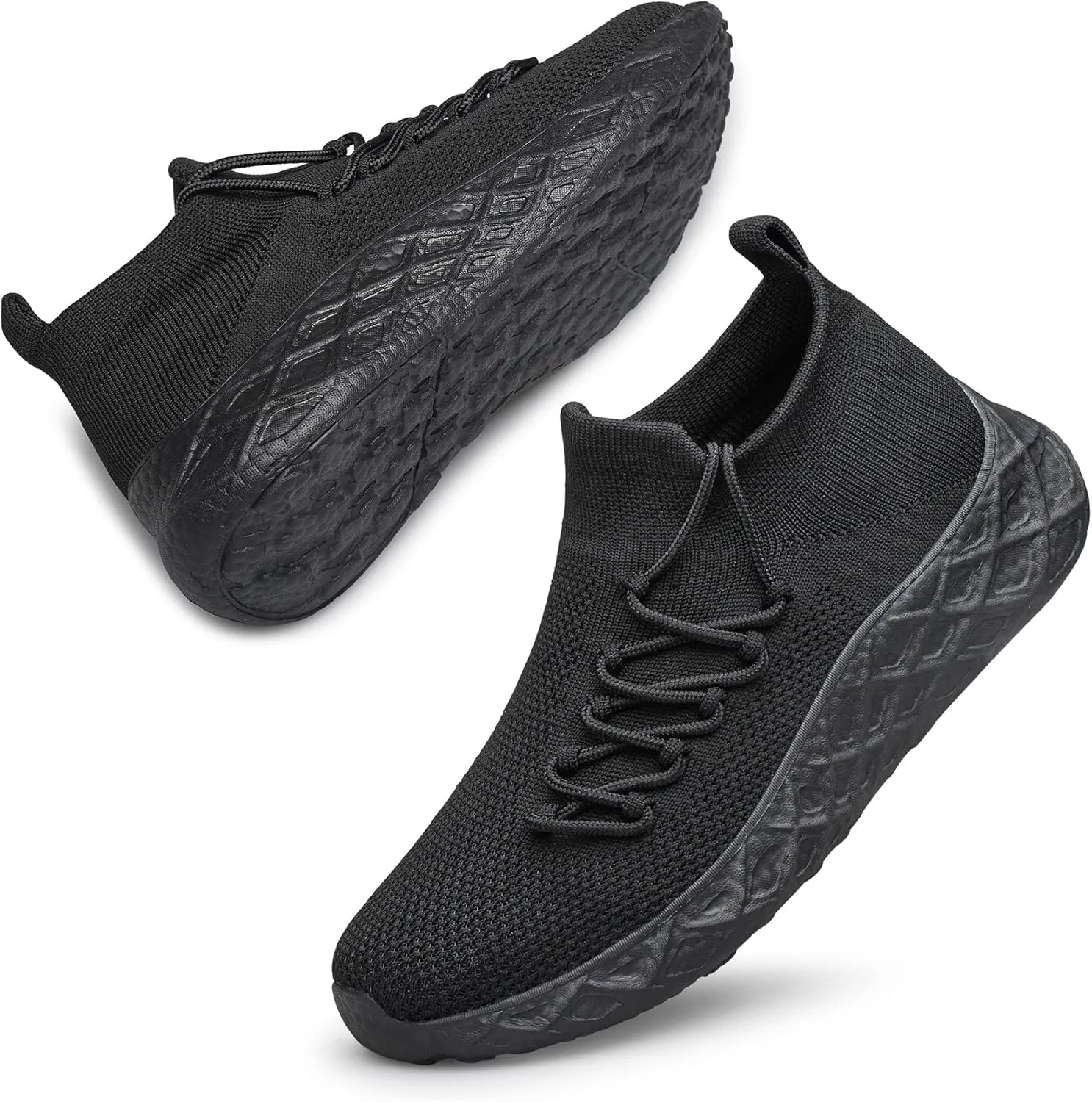 SILLENORTH Women's Walking Shoes Sock Sneakers Slip On Mesh Sport Running Shoes Casual Lightweight Shoes for Gym Work Jogging