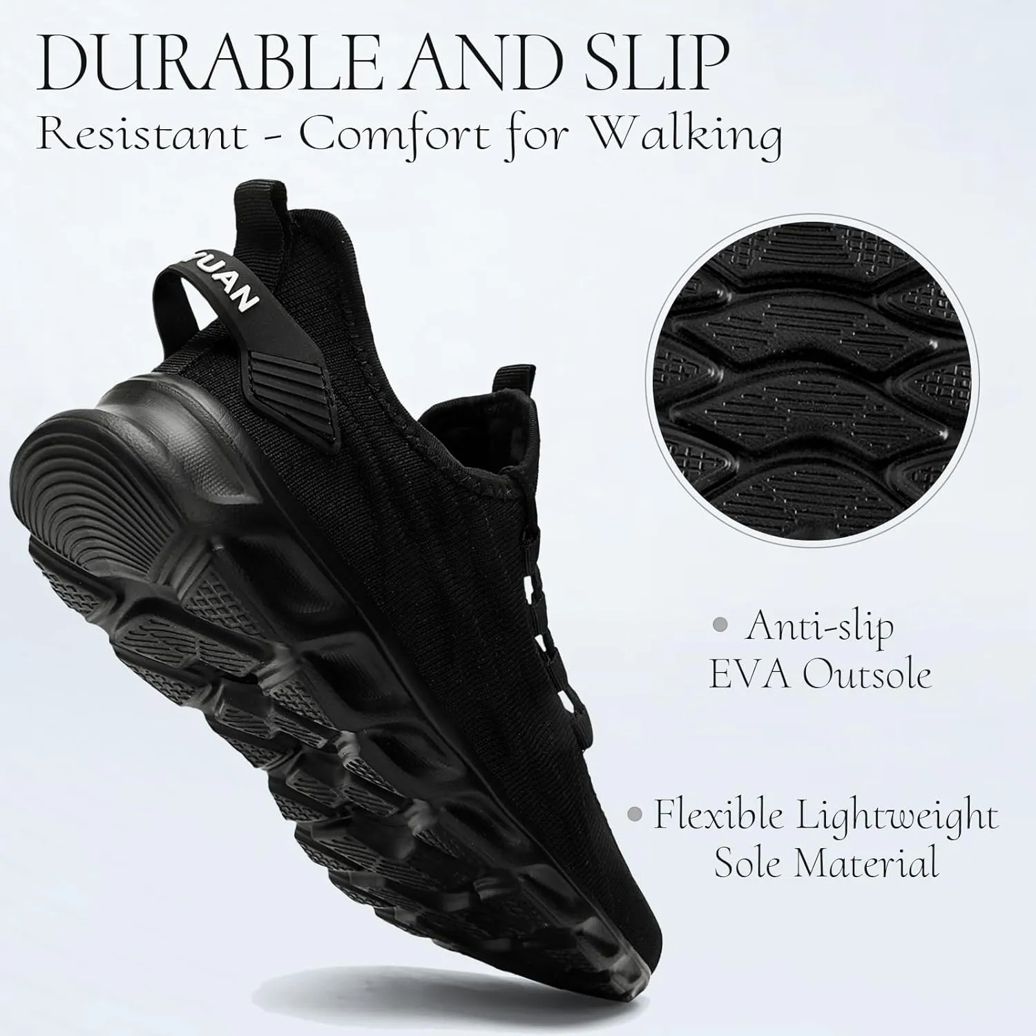 Sneakers for Men Running Casual Lightweight Tennis Walking Slip on Athletic Gym Workout Man Shoes Summer