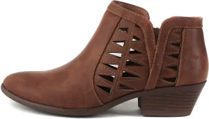 Soda Chance Women's Closed Toe Multi Strap Ankle Bootie