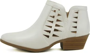 Soda Chance Women's Closed Toe Multi Strap Ankle Bootie