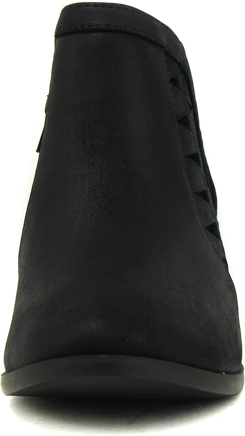 Soda Chance Women's Closed Toe Multi Strap Ankle Bootie
