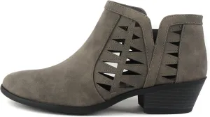 Soda Chance Women's Closed Toe Multi Strap Ankle Bootie