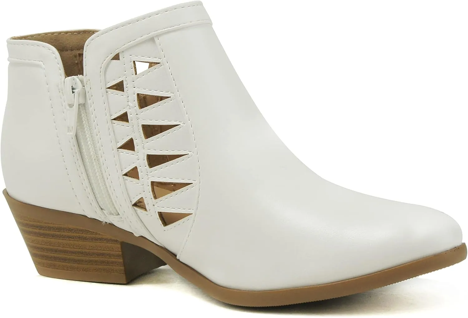 Soda Chance Women's Closed Toe Multi Strap Ankle Bootie
