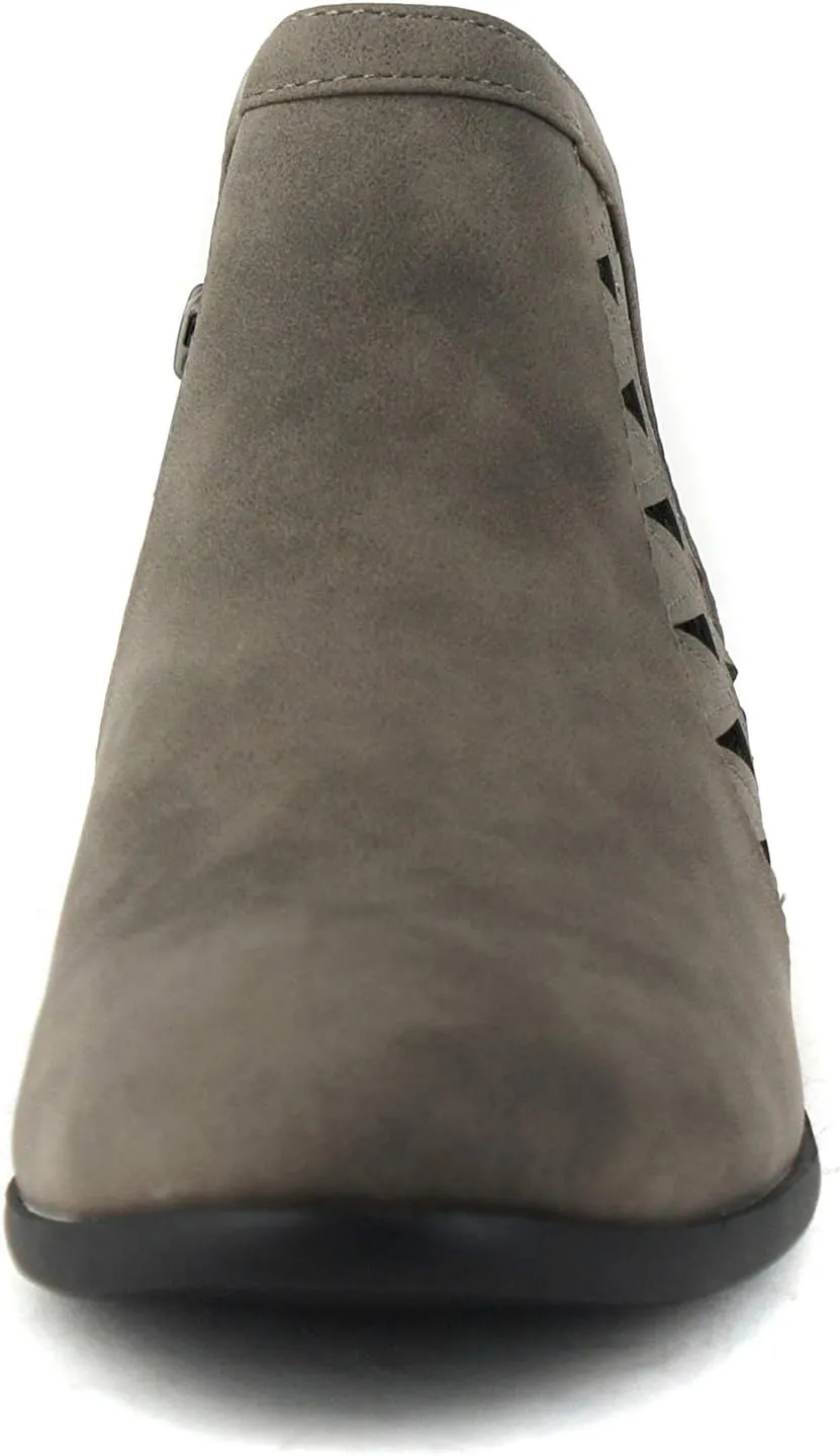 Soda Chance Women's Closed Toe Multi Strap Ankle Bootie