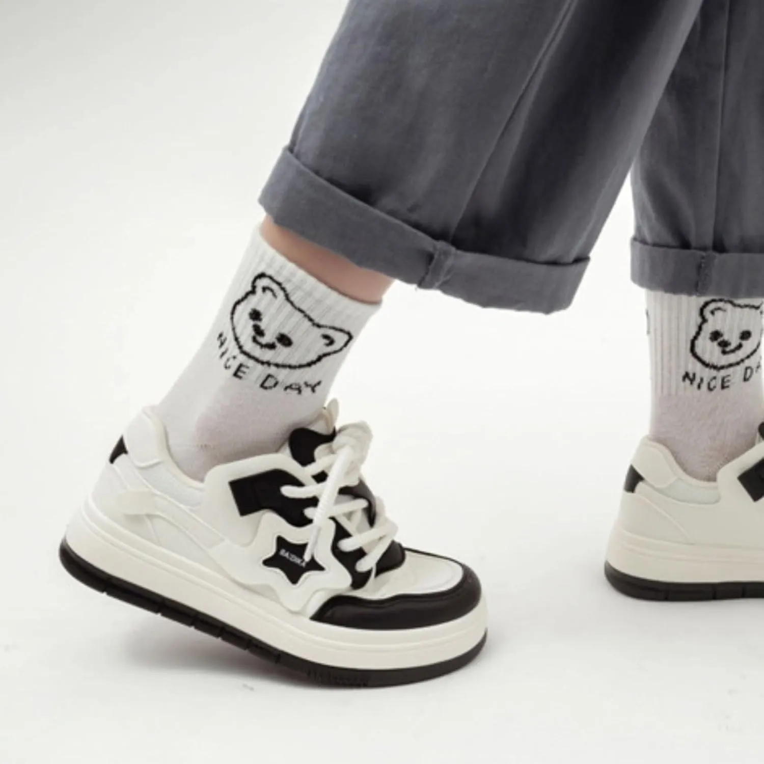Star Shoes Walking Sneakers for Women Breathable Sporty Charm Y2K Aesthetic Cute Chunky Comfort Insole US 4-8