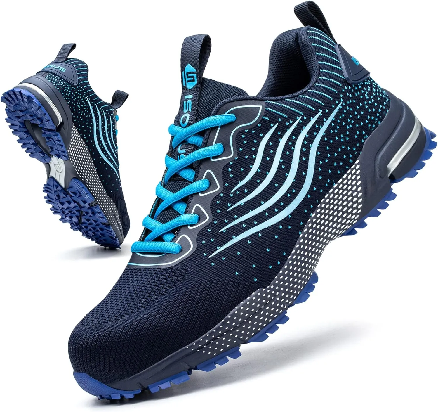 Steel Toe Shoes for Men Women Lightweight Safety Shoes Comfortable Cushion Steel Toe Sneakers Indestructible Work Shoes