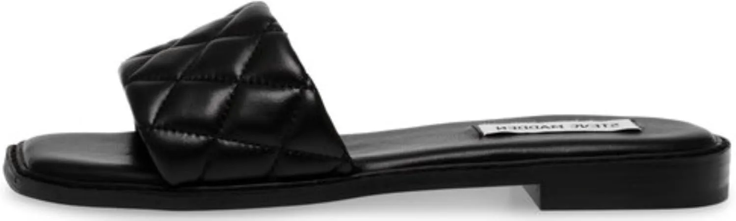 Steve Madden Womens Sandra Woven Slip On Slide Sandals