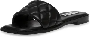 Steve Madden Womens Sandra Woven Slip On Slide Sandals