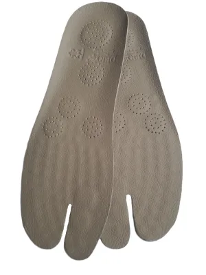 Tabi Orthopedic Leather Insoles, 5 massage point for Split-Toe Shoes, Traditional Japanese Shoes, Jika Tabi Boots, Tabi Pumps and all type of Tabis, Handmade Japanese Gift (43-44EU)