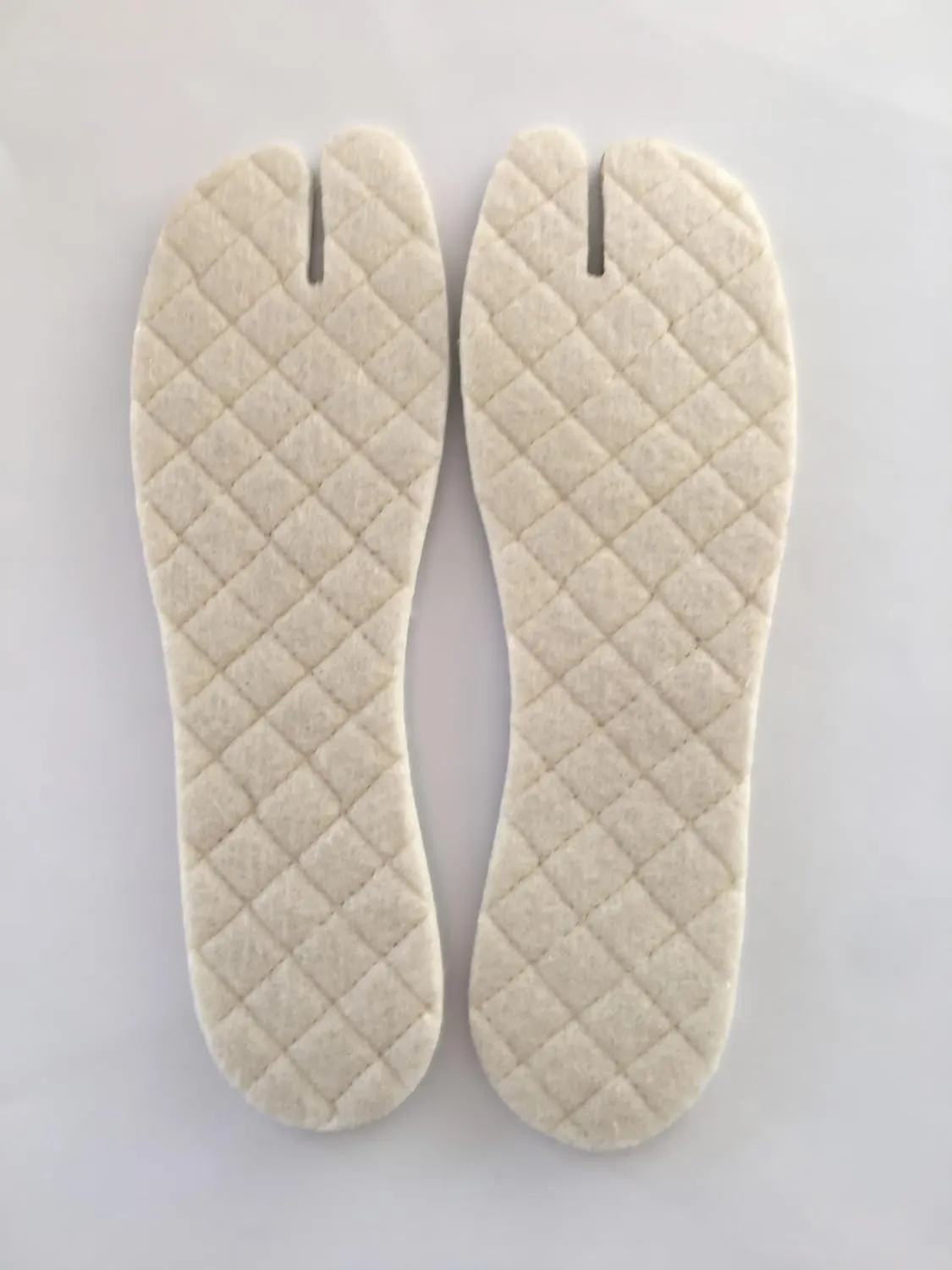 Tabi Wool Insoles for Split-Toe Jika Tabi Boots and Traditional Japanese Shoes (42EU)