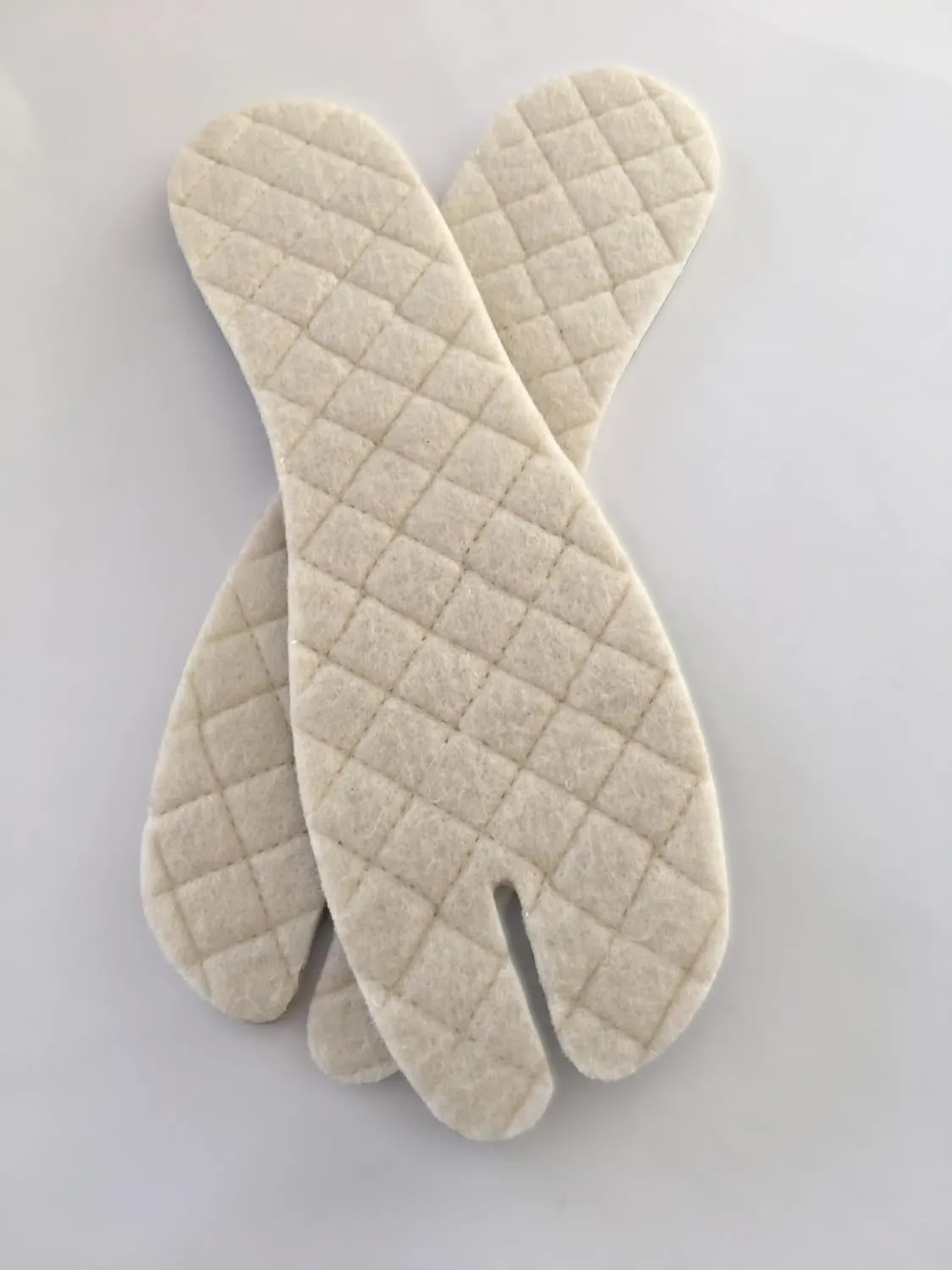Tabi Wool Insoles for Split-Toe Jika Tabi Boots and Traditional Japanese Shoes (42EU)