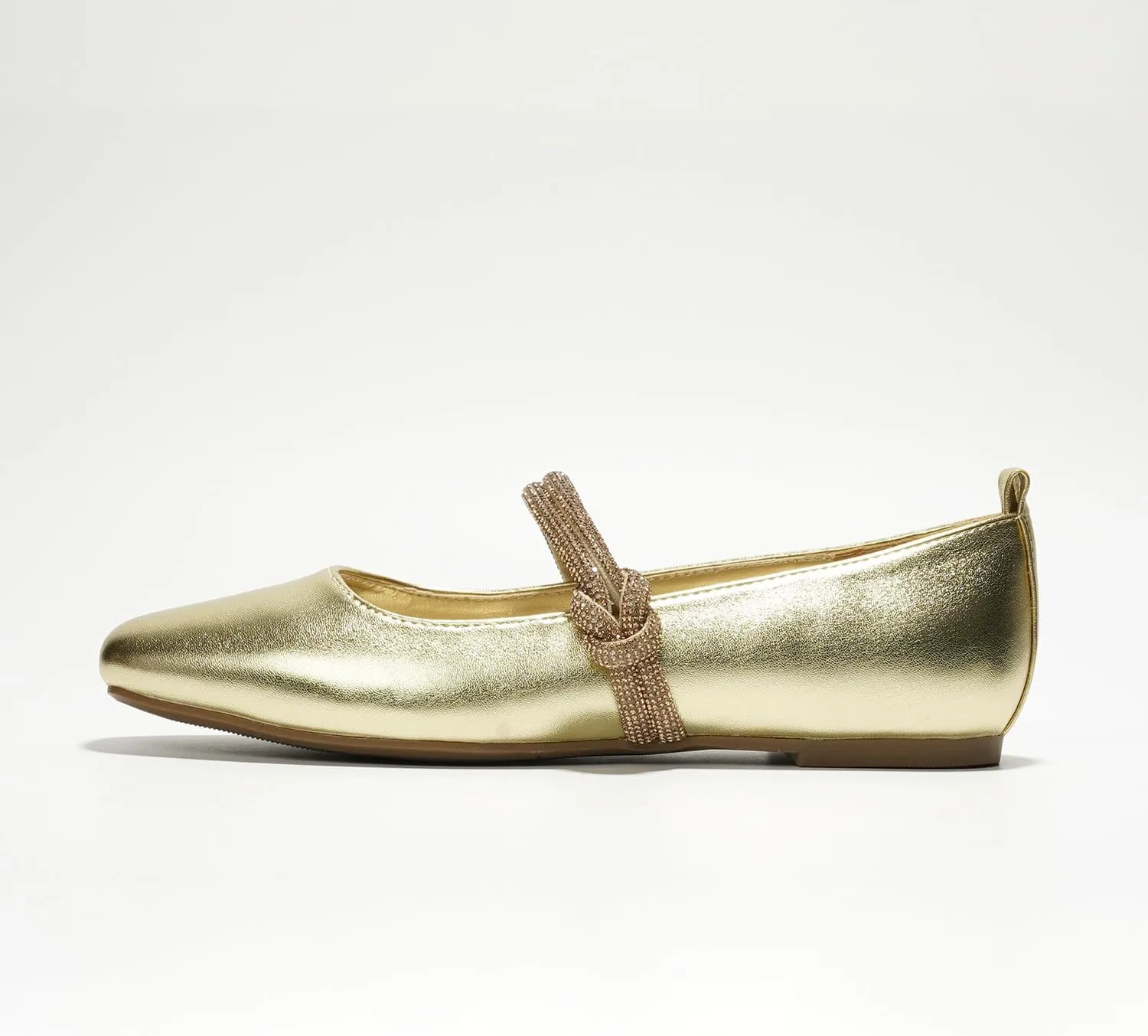 Tammy Cape Robbin Ballet Flats - Comfortable Rhinestone Dressy Shoes