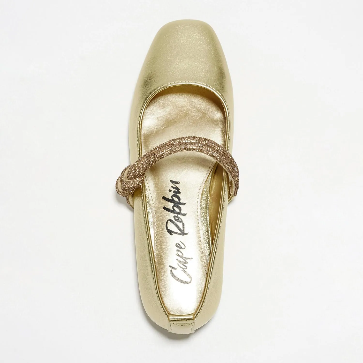 Tammy Cape Robbin Ballet Flats - Comfortable Rhinestone Dressy Shoes