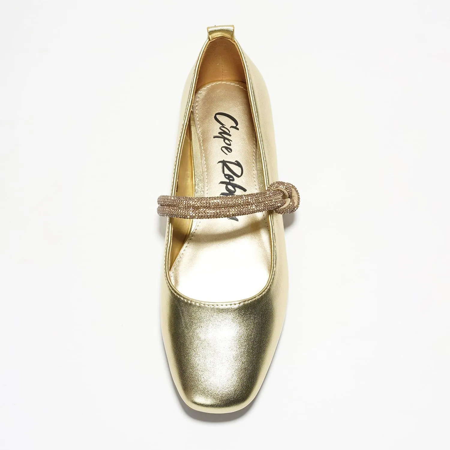 Tammy Cape Robbin Ballet Flats - Comfortable Rhinestone Dressy Shoes