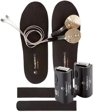 Therm-ic 1 Pair Ultra Warm Long Lasting Insole Set Heat Flat   1 Pair of C-Pack 1700 B Bluetooth Batteries Boot Heaters