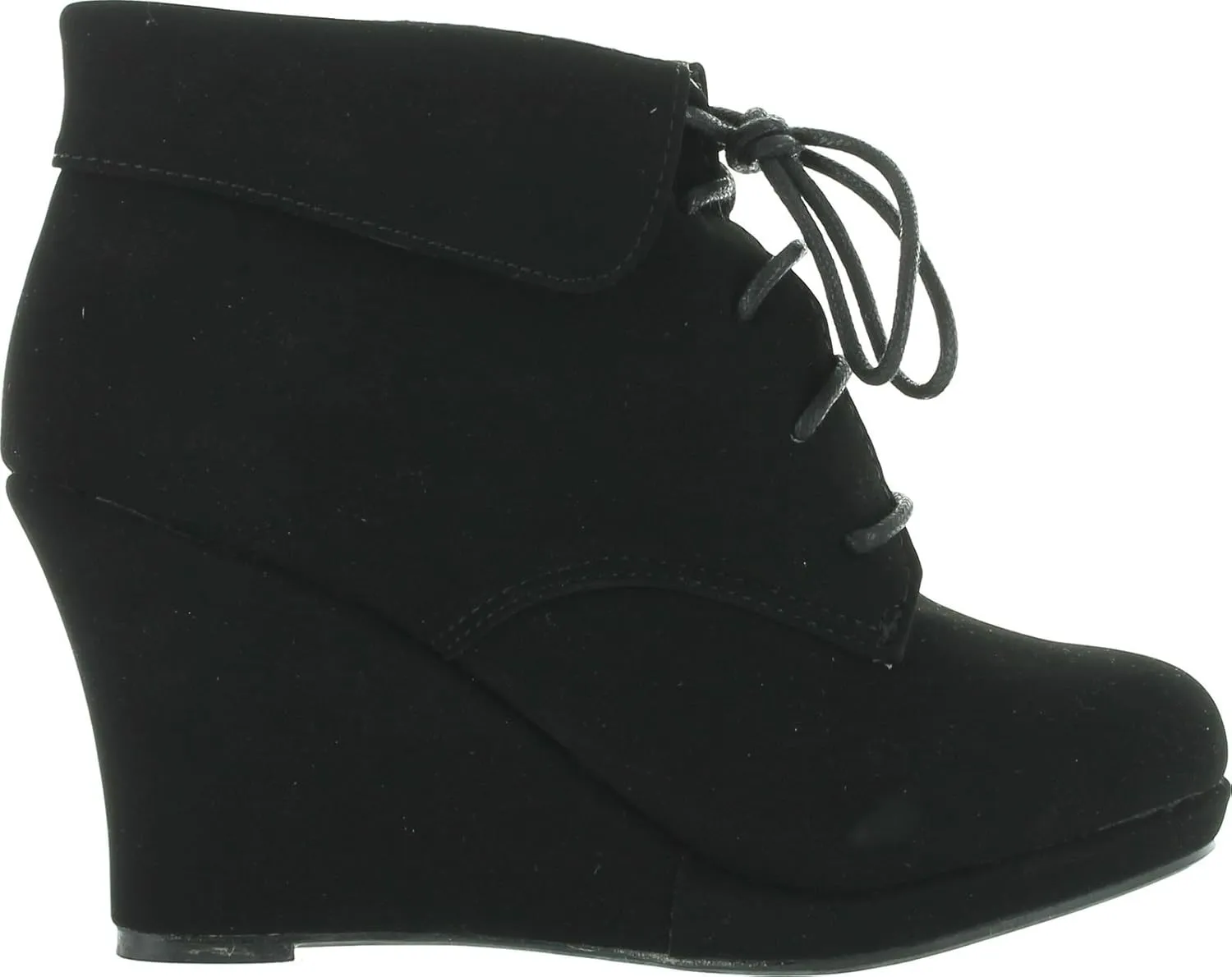 TOP Moda Womens Ankle Boots Chunky Stacked Mid Heel Elastic Chelsea
