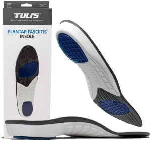 Tuli's Plantar Fasciitis Insoles, Full-Length Premium Shock-Absorbing Support for Arch and Foot Pain, 1 Pair, X-Large