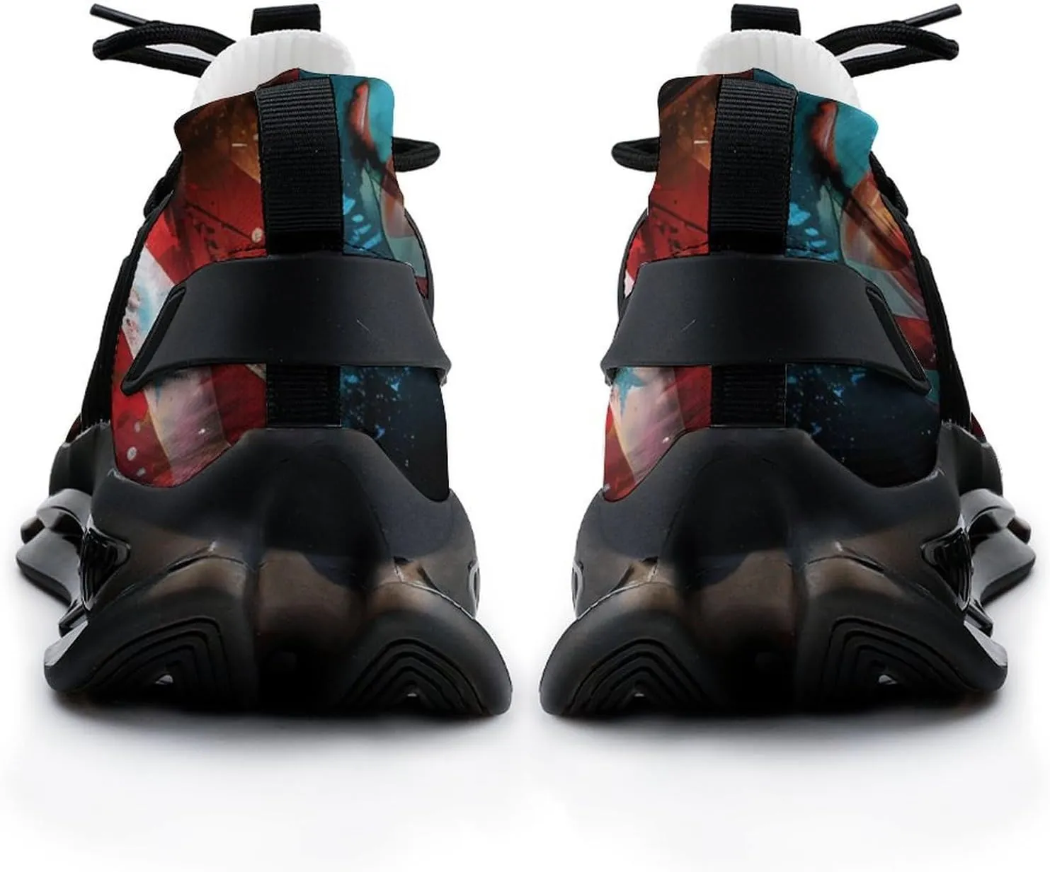 U.S. 4th of July Memorial Day Independence Day Men's Tennis Shoes Fashion Athletic Sneakers for Sport Walking Running Workout