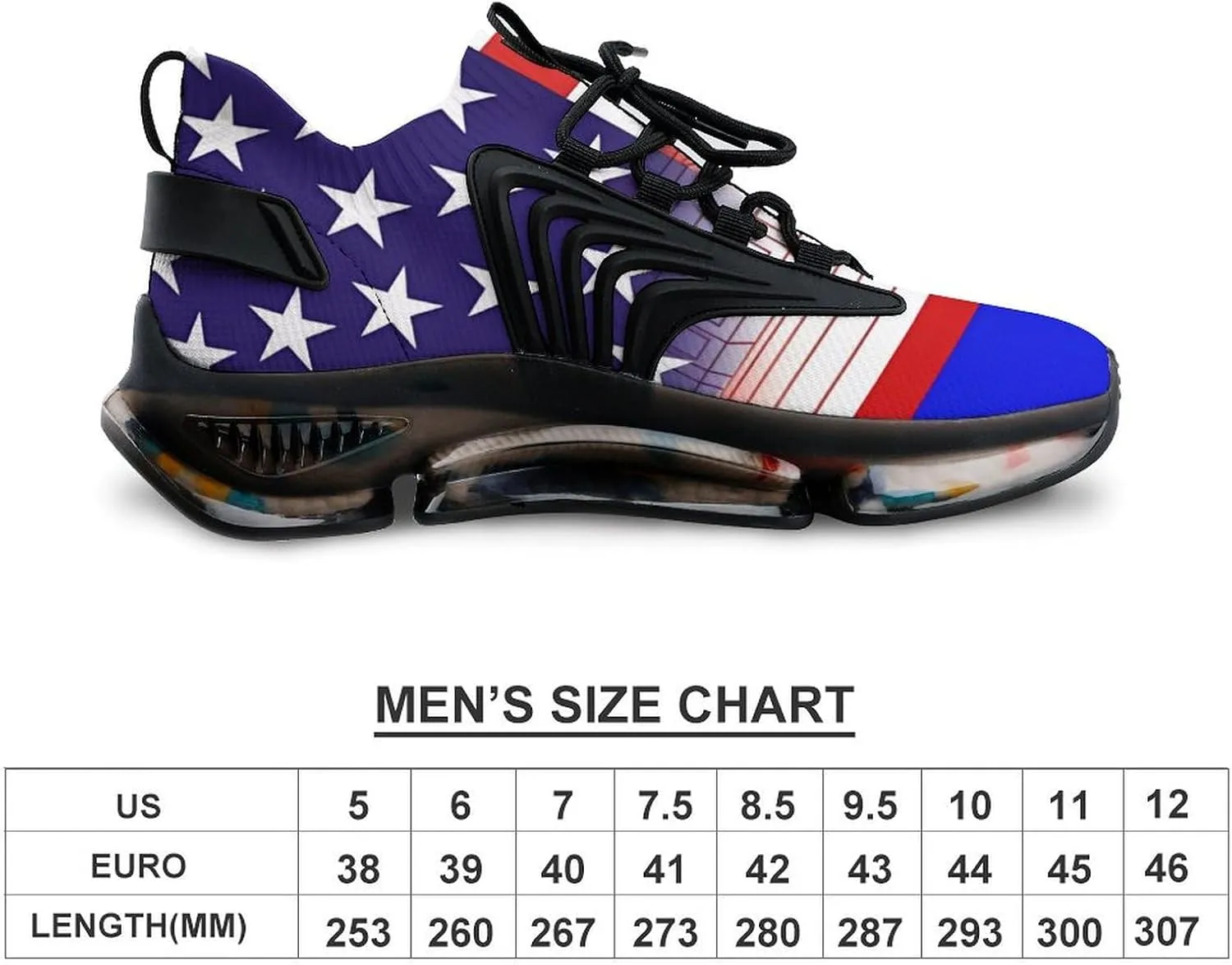 U.S. Cambodian Flag Men's Tennis Shoes Fashion Athletic Sneakers for Sport Walking Running Workout