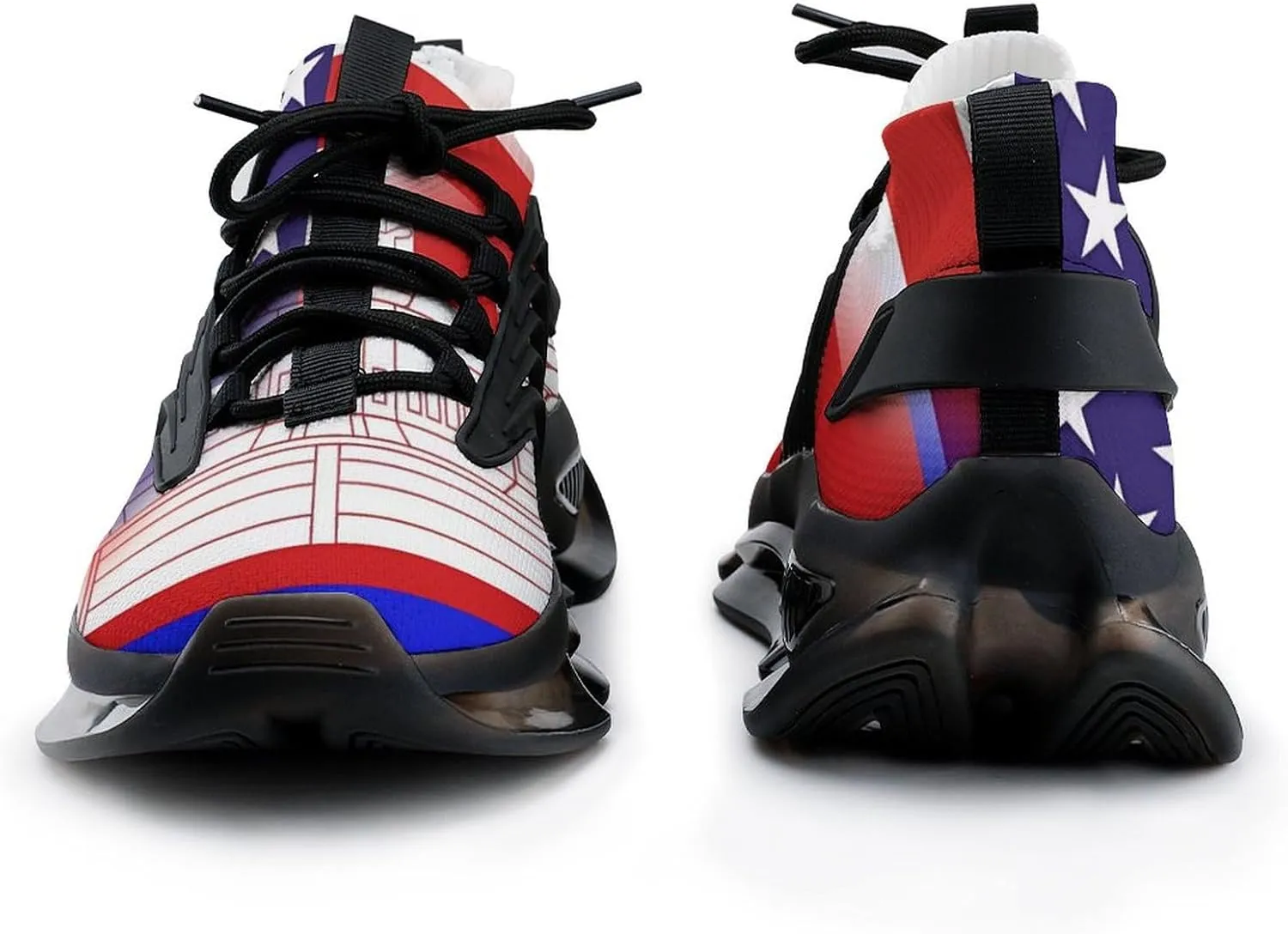 U.S. Cambodian Flag Men's Tennis Shoes Fashion Athletic Sneakers for Sport Walking Running Workout