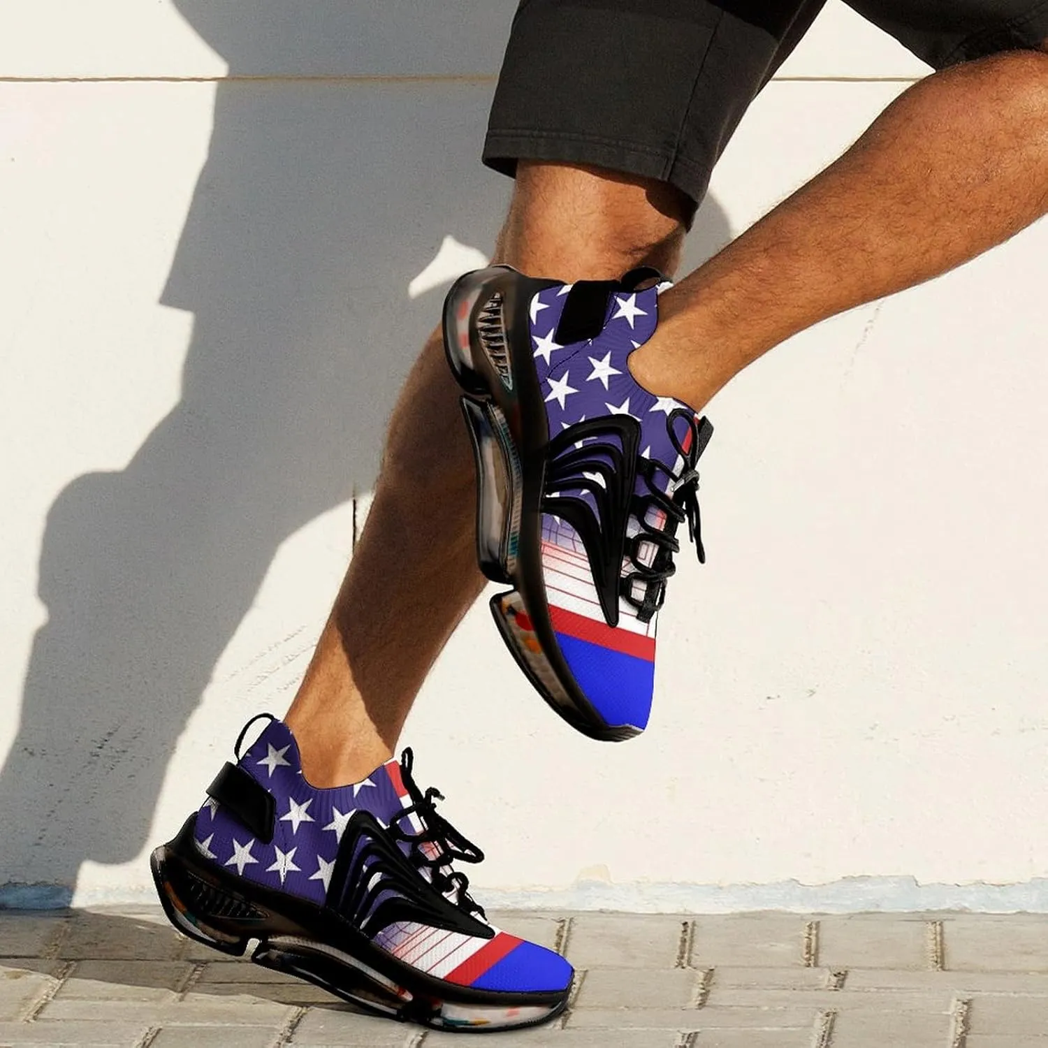 U.S. Cambodian Flag Men's Tennis Shoes Fashion Athletic Sneakers for Sport Walking Running Workout