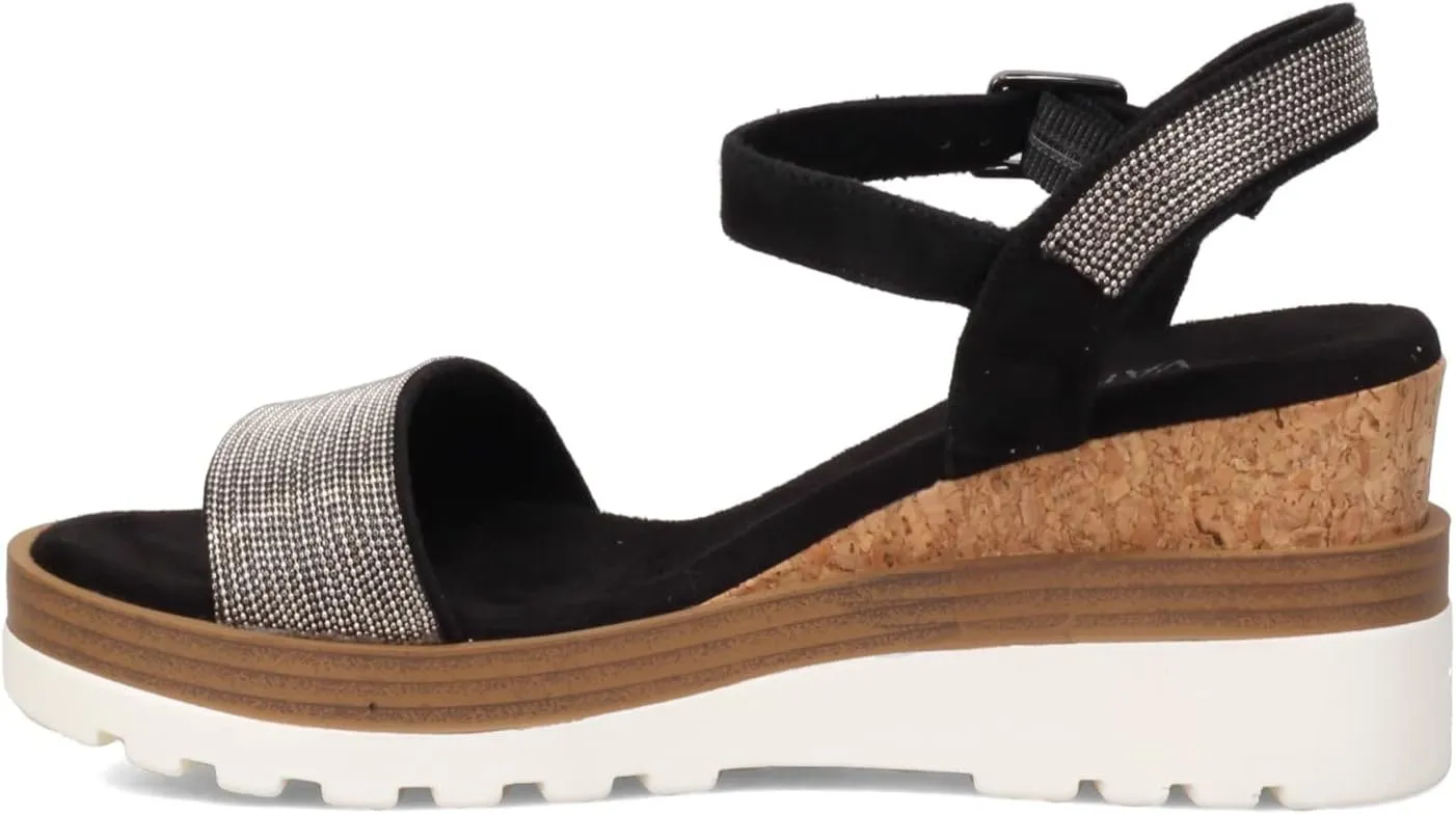 VANELi Womens Cedra Metallic Rhinestone Casual Sandals Casual Mid Heel 2-3" - Brown