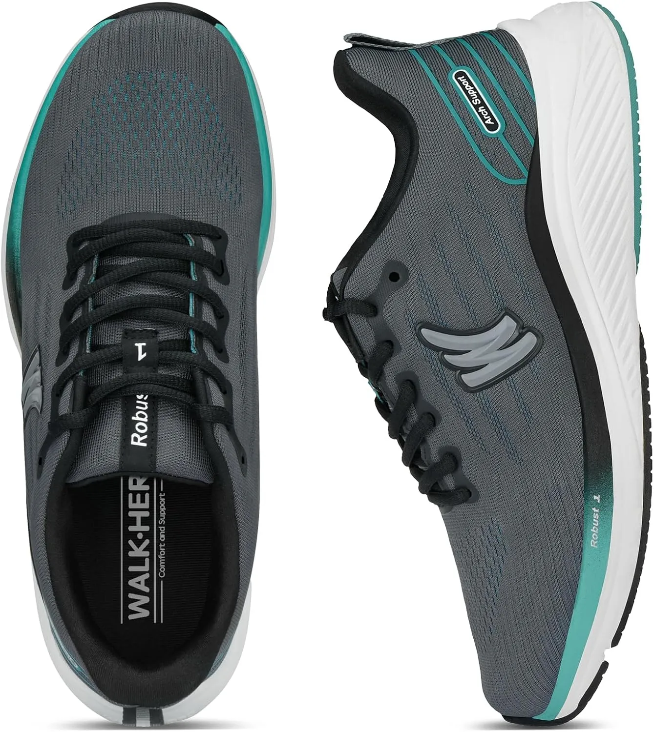 Walking Shoes for Men for Plantar Fasciitis, Arch Support Shoes Men with Wide Toe Box, Non-Slip Men Orthopedic Sneakers for Heel Pain Relief