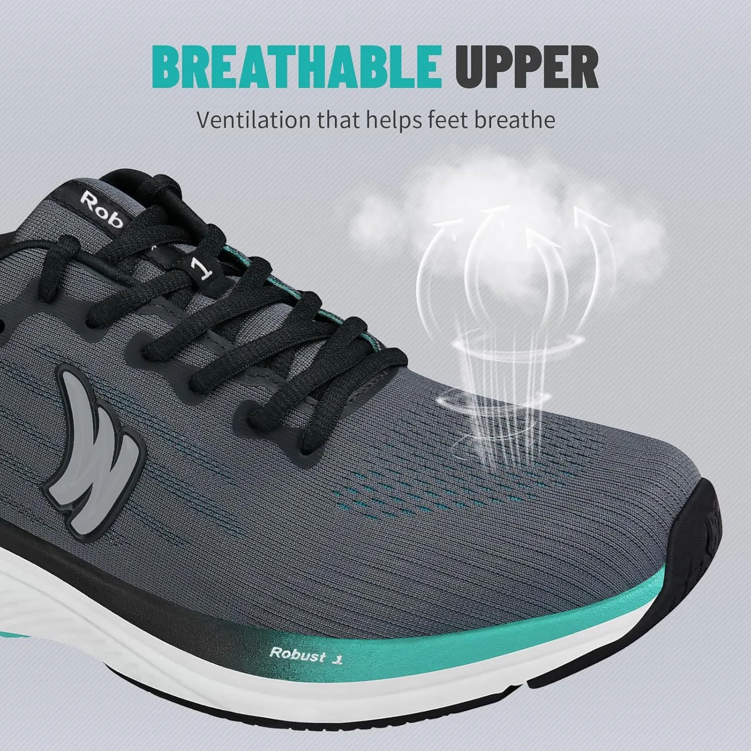 Walking Shoes for Men for Plantar Fasciitis, Arch Support Shoes Men with Wide Toe Box, Non-Slip Men Orthopedic Sneakers for Heel Pain Relief