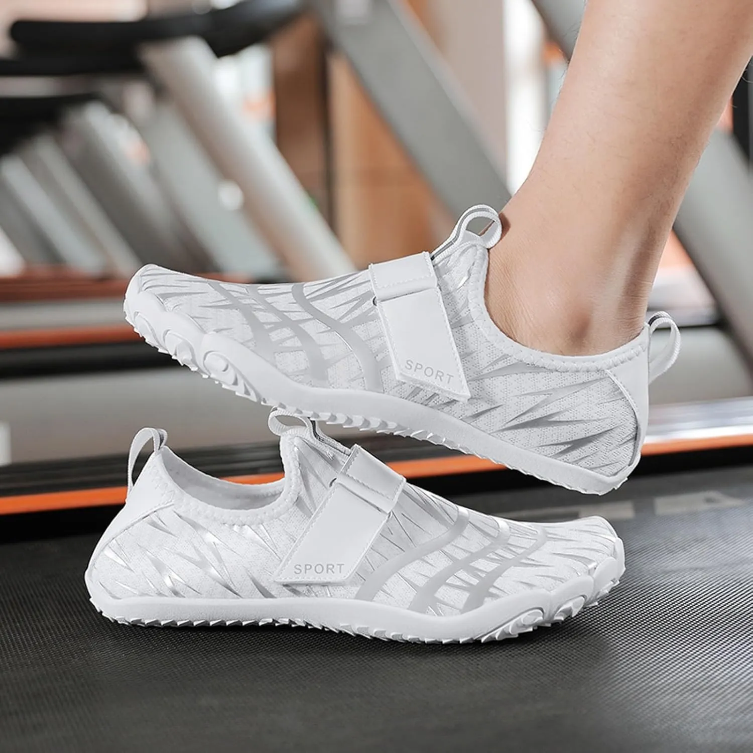 Womens and Mens Water Shoes Breathable Quick-Dry Soft Cushion Barefoot Aqua Socks for Hiking Swimming Beach Wading Surfing Yoga Sport Elastic Band Water Shoe for Men Women Summer Wear Comfy