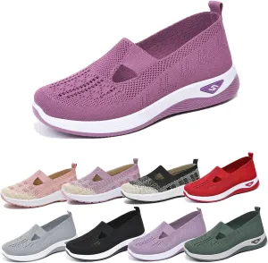 Women's Athletic Hiking Barefoot Shoes Woven Orthopedic Breathable Soft Shoes Hands Free Slip in Sneakers for Walking Trave