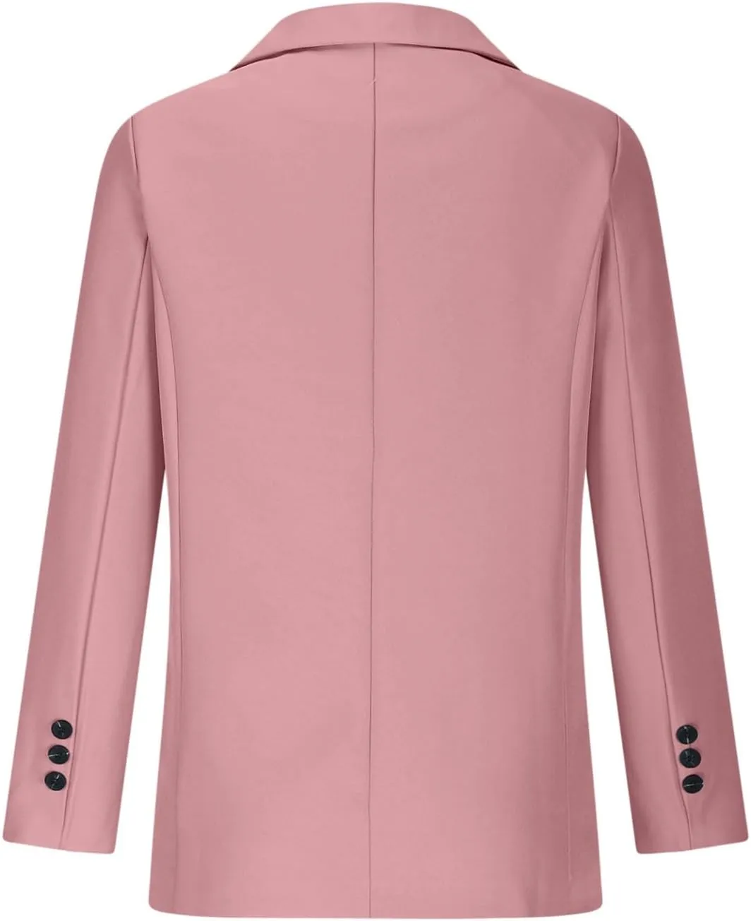 Womens Casual Dressy Blazers Jacket,Fashion Fall Bussiness Suit Clothe,Long Sleeve Solid Color Suit Without Pockets