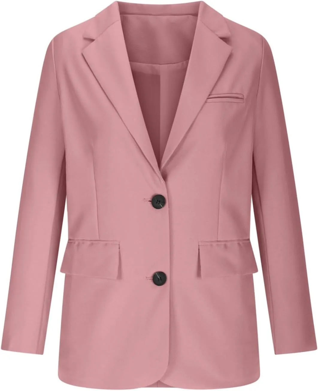 Womens Casual Dressy Blazers Jacket,Fashion Fall Bussiness Suit Clothe,Long Sleeve Solid Color Suit Without Pockets